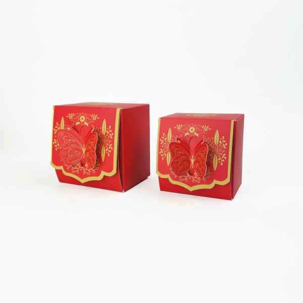 蝴(hú)蝶鎖扣喜糖(táng)盒